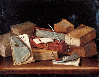Still life with books