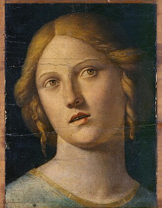 Head of a Female Saint