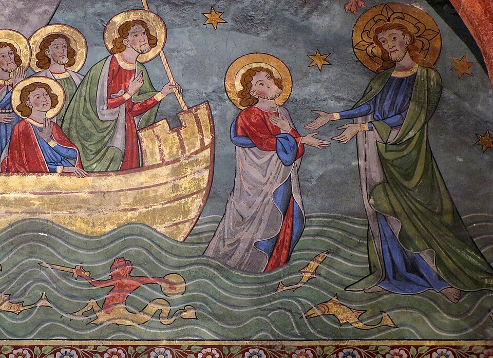 Christ and Peter as Christ Walks on Water