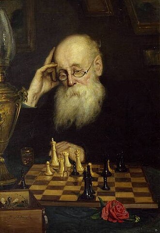 Portrait of the chess player A. D. Petrov