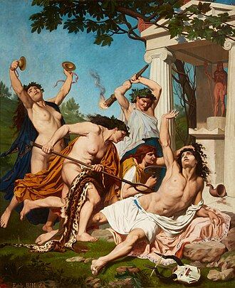The death of Orpheus